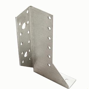 Опора балки 76х140х25х2 мм левая перфорированная